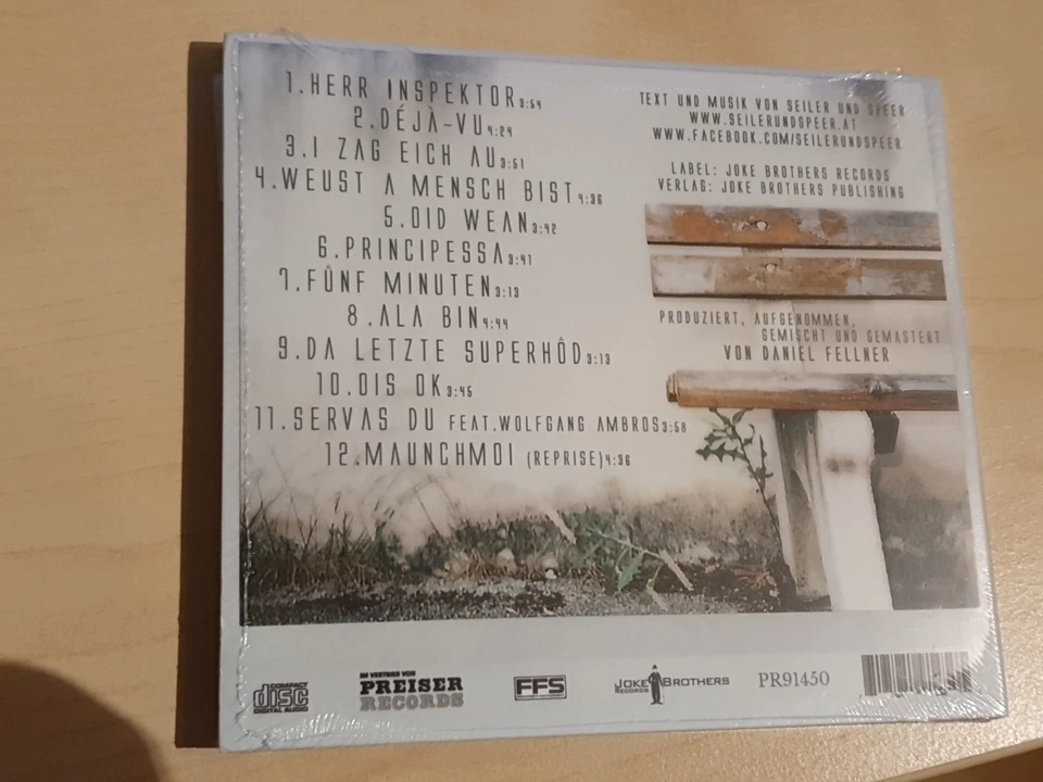 Seiler und Speer - Für Immer - Digipak - CD Album 2019 Neu / OVP Versiegelt - Bild 2 von 2