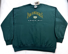 VTG 90s Green Bay Packers Sweatshirt Lee Sport NWT Made In USA Embroidered 2XL