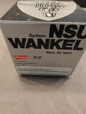 O.S. Graupner NSU Wankel Best Nr. 1801 49-PI R/C Rotary Airplane Engine Motor 