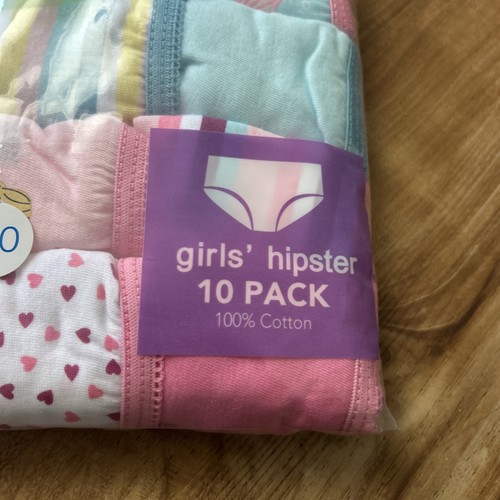 Girls “Hipster” Underwear Extremely Me 10 Pack 100% Cotton Size - New - Size 12 - Picture 4 of 4