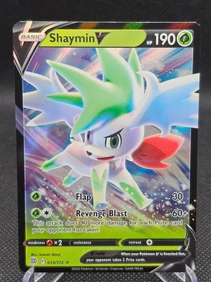 SHAYMIN V 013/172 HOLO Brilliant Stars Pokemon LP