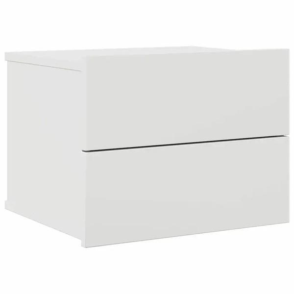 Nachttisch Weiß 40X30X30 Cm Holzwerkstoff Kommode Schlafzimmer-image