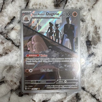 Pokémon TCG Team Rocket's Dugtrio 239/247 Rare Ability Holo 100 HP