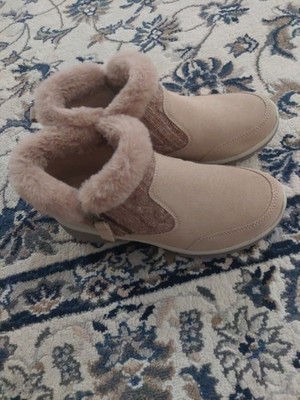 New Women s Skechers 167329/DKNT Easy Going Warmhearted Ankle Boots Size 9