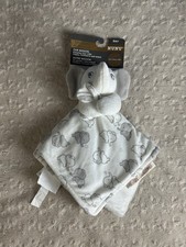 Blankets  Beyond Gray White Elephant Lovey Security Blanket Nunu Hearts