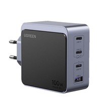 Ugreen Nexode S 100W 4-Port Gan Wall Charger Universal, Gray