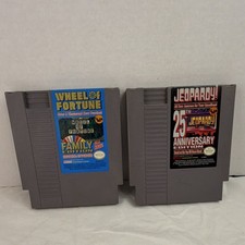 NES Game Show Lot – Wheel of Fortune Family Edition + Jeopardy 25th Anniversary
