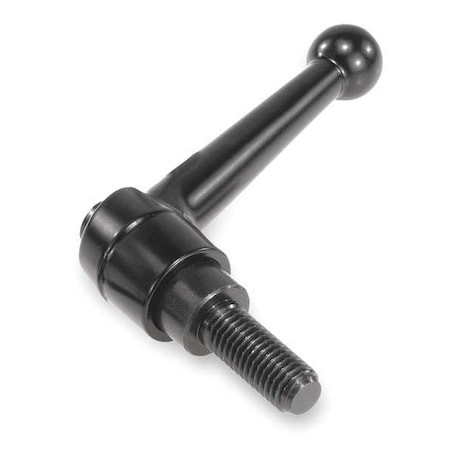 Kipp K0116.2101X35 Adjustable Handle, Size: 2 M10x35 Zinc, Black Satin, Comp: