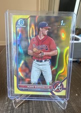 2022 Bowman Chrome 1st  Blake Burkhalter #BDC-10 Yellow Lava Refractor /75 (RC)