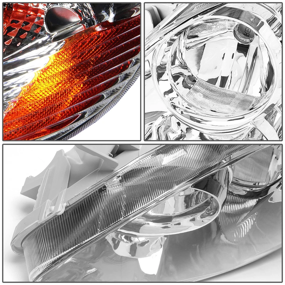 PARA 03-08 TOYOTA COROLLA CARCASA CROMADA ESTILO OE FARO LÁMPARA IZQUIERDA A2502160 Foto 3 de 4