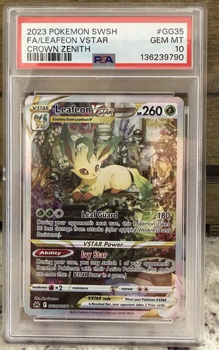 Leafeon VSTAR graded PSA 10 for sale on eBay