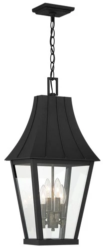 The Great Outdoors 72784 Chateau Grande 4 Light 12"W Outdoor - Coal / Gold - Picture 5 of 5