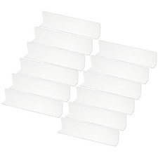 12Pack Shelf Dividers, 11x1.18x2.4 Acrylic, C...