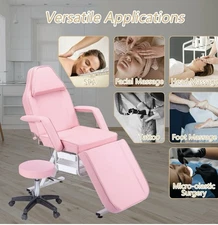  Adjustable Folding Salon Bed with Hydraulic Stool