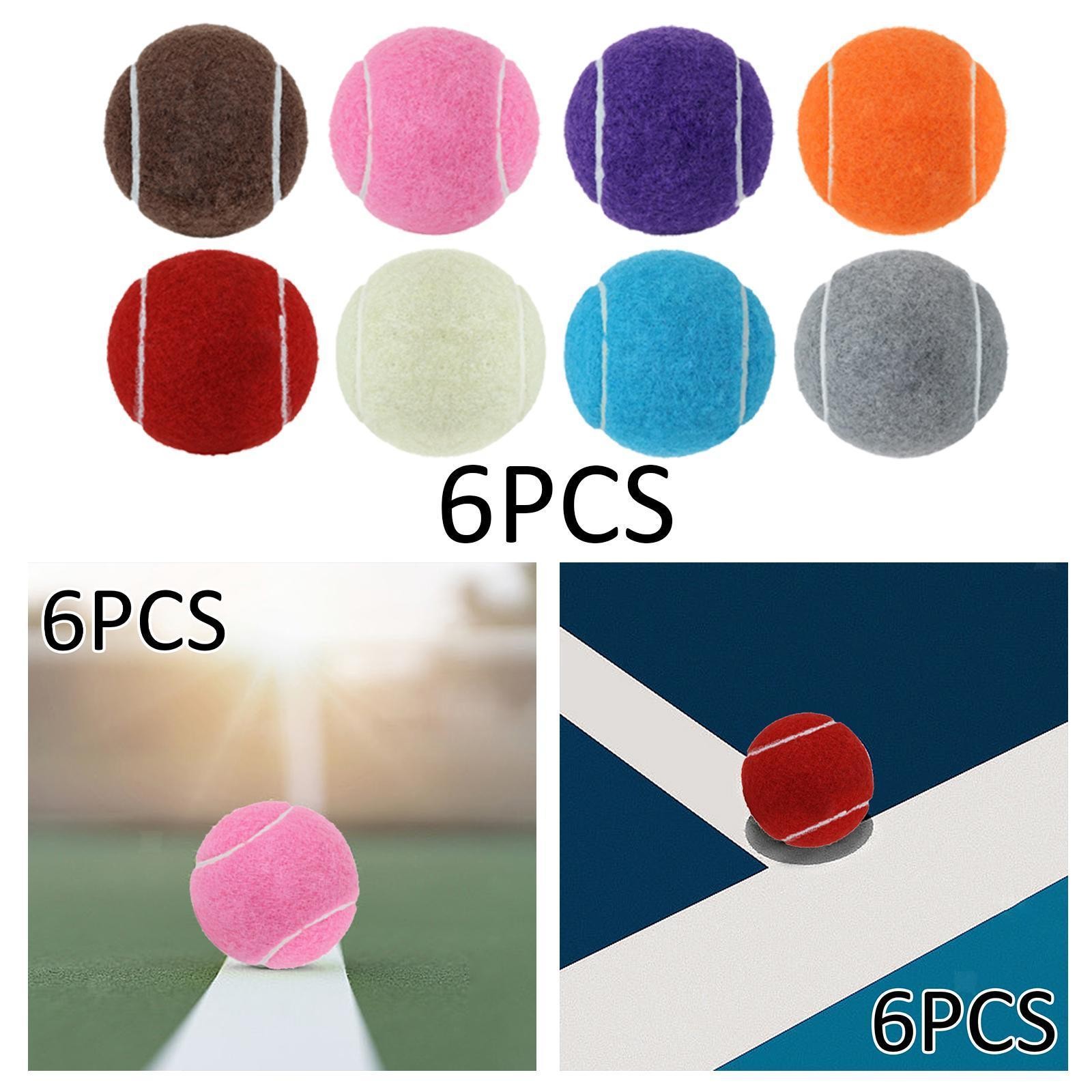 6pcs Pelotas de Tenis de Pelotas de Formación 6,4 Cm Diámetro para