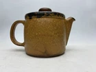 Vintage McCoy Pottery Canyon Mesa Teapot 1418 Brown Speckled Stoneware USA