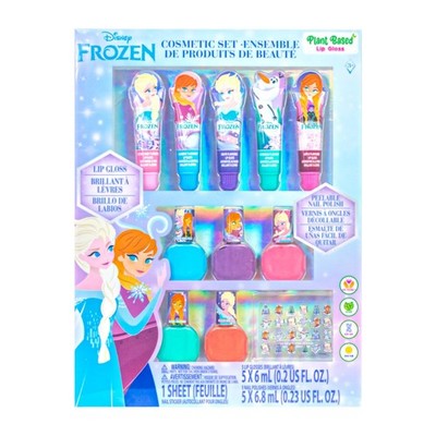 Disney Frozen 2 Super Sparkly Cosmetic Makeup Set for Girls with Lip Gloss Na...