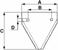 Sezione Mietitrebbia Ama Rigata Claas 611203 - 25 pz