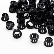 Suiwotin 60pcs 1/2" (13mm) Cable Snap Bushing Grommet, (13mm), black