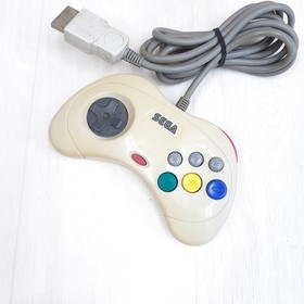 Sega Saturn console bundle with Controllers, 6 games & Cables Japanese White