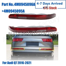 Pair Rear Left Right Rear Side Bumper Reflector Light Fit For Audi Q7 2016-2021