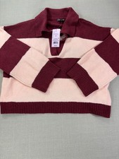 Wild Fable Women's Cropped Striped Sweater NWT Size Medium