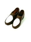 Vintage Ken Doll Japan Brown White Soft Squishy Loafer Shoes