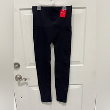 SPANX by Sara Blakely Black Textured Leggings NWT size XL