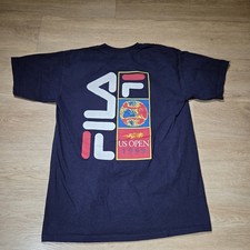 Vintage Fila 1999 US Open T Shirt Size M Made In USA Golf Payne Stewart Rare