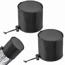 2 Pcs Grow Tents Vent Cover - 4" Dustproof Duct Filter 4 in, Black