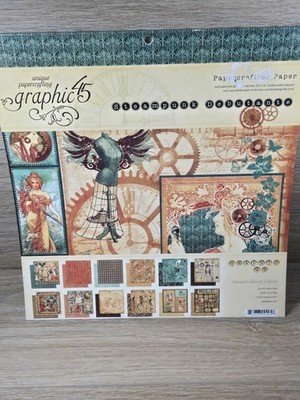 Graphic 45 Steampunk Debutante 2010 RARE 8X8 Retired. Unused