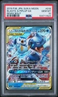 2019 POKEMON JAPANESE SUN & MOON REMIX BOUT #016 BLASTOISE & PIPLUP GX PSA 10