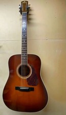 Morris M-601 Dreadnoughtt Acoustic Guitar With Solid Spruce Top Hakaranda Back