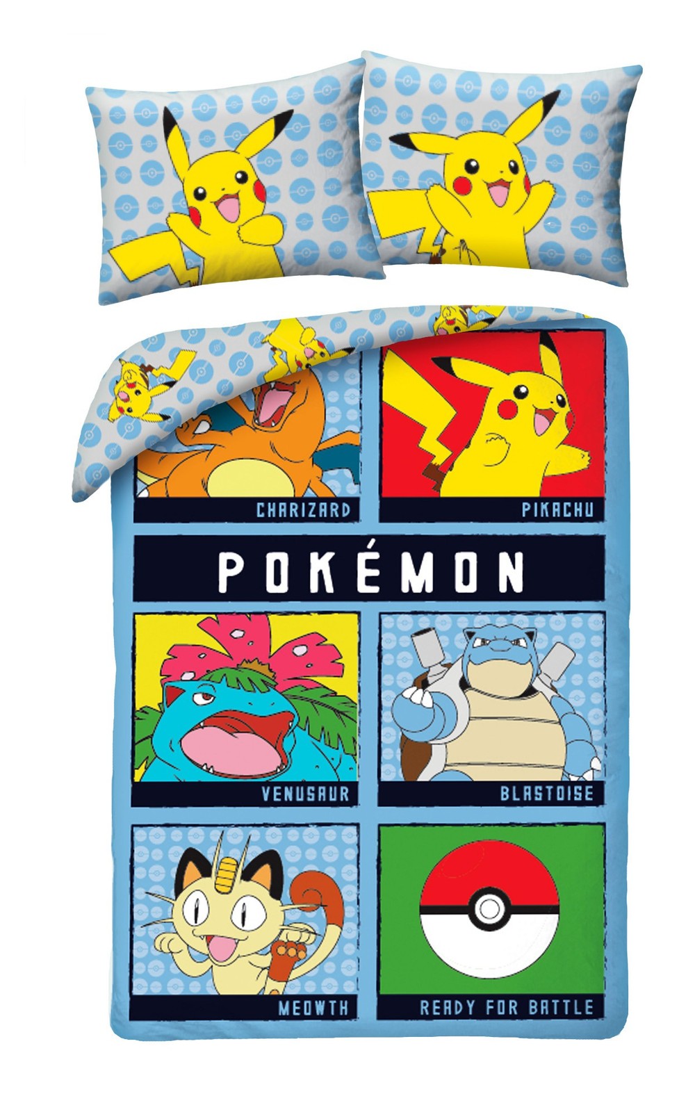 Pokemon Bett Set Wendebettbezug 140x200 BAUMWOLLE Charizard ORIGINAL