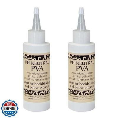 Lineco Archival Ph Neutral PVA Adhesive, 4 oz, Professional Adhesive Glue. Bo