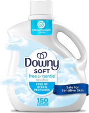 Downy Free & Gentle Liquid Fabric Softener, 111 fl oz, 111 Fl Oz (Pack of 1)