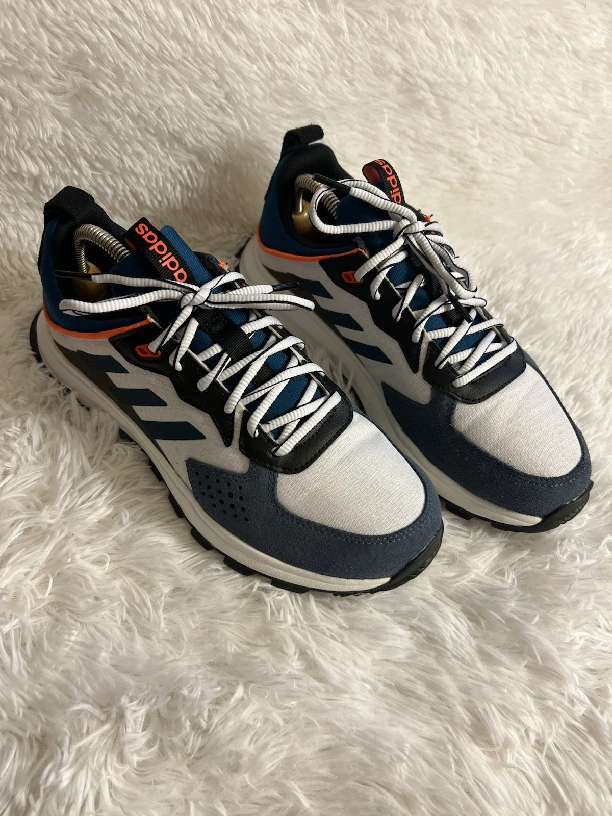 Adidas Response Trail Running Shoe White Blue and Orange Men’s Size 7.5
