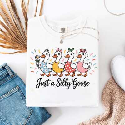 Silly Goose On The Loose Shirt, Goose T-Shirt, Silly Goose Shirts, Funny Graphic