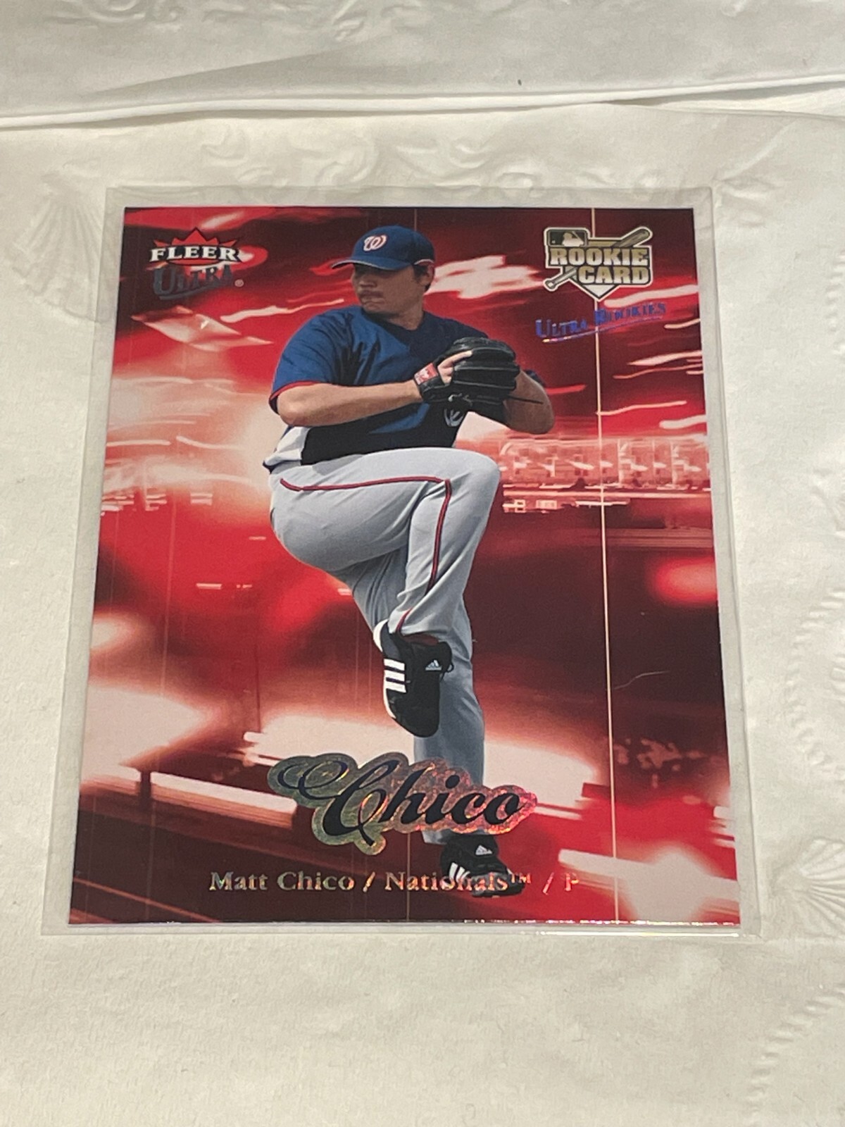 2007 Fleer Ultra Rookies SP Card #206 Matt Chico RC Washington ...