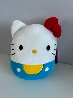 Squishmallows Hello Kitty blau Sammlerstück kuschelig weich kuschelig kuschelig 8 Zoll Plüschtier SELTEN USA