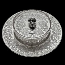 Piatto burro vittoriano argent…