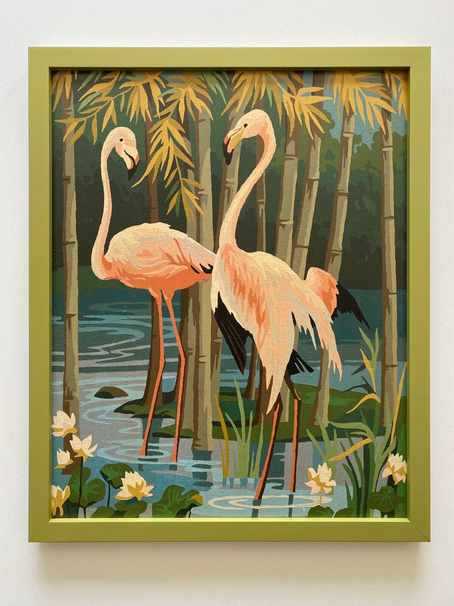 RARE VINTAGE 1950'S ART DECO PAINT BY NUMBER 