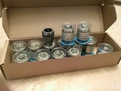13pcs ER25 metric collet set, collets 4mm - 16mm, 0.008mm TIR #ER25-SET13M-NEW - 第 1/4 張圖片