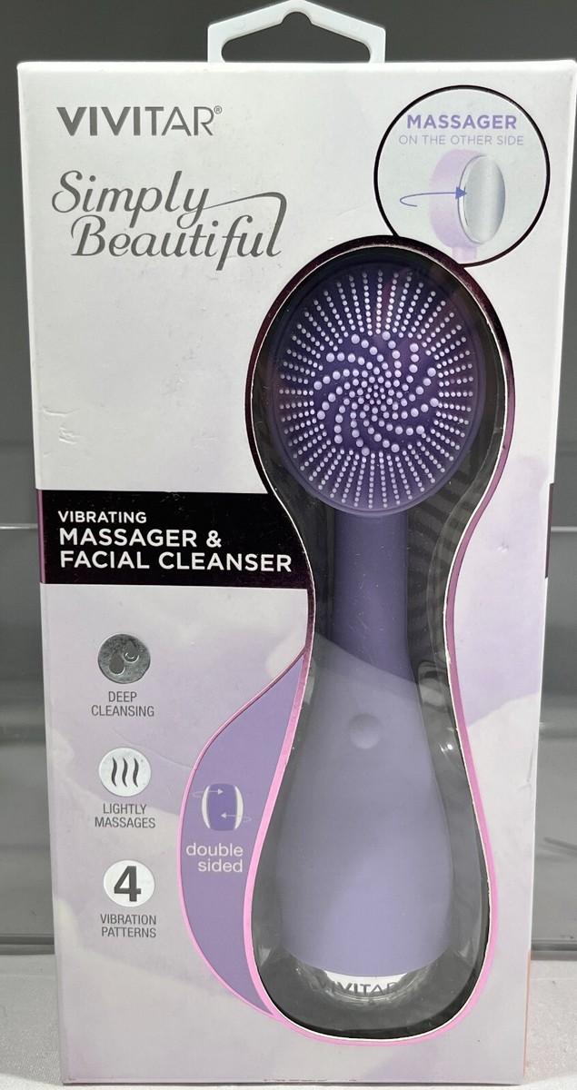 Vivitar Simply Beautiful Vibrating Massager & Facial Cleanser - Lavender