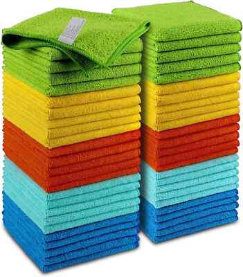 10-50 PCs Microfiber Cleaning Cloth Towel No-Scratch Rag Car Polishing Detailing