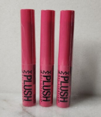3 pack- NYX Professional Makeup Plush Gel Lipstick, Air Blossom, 0.05 Ounce