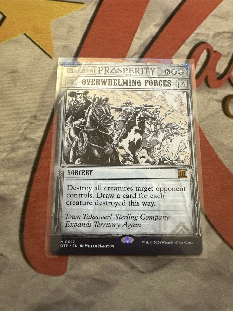 MTG-1x-NM-Mint, English-Overwhelming Forces-Outlaws of Thunder Junction: Breakin | eBay MTG-1x-NM-Mint, English-Overwhelming Forces-Outlaws of Thunder Junction: Breakin | eBay