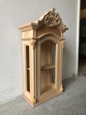 PENSILE  VETRINA BAROCCO   GREZZO  O LUCIDATO IN PRONTA CONSEGNA .