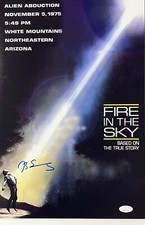 D.B. Sweeney "Fire In The Sky" Travis Walton Autographed 11x17 JSA Witnessed