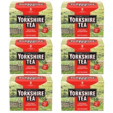 Taylors of Harrogate Yorkshire 6 x 100 (600 total) Tea String & Tag Tea Bags